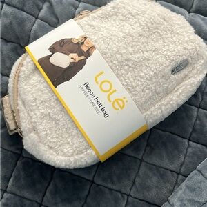 Lole Beige Fleece Belt Bag